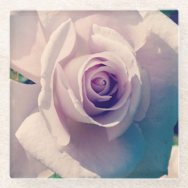 Posavasos De Vidrio Violet Rosa (Anverso)