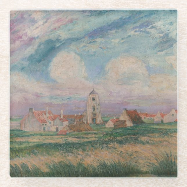 Posavasos De Vidrio Vista de Mariakerke (Anverso)