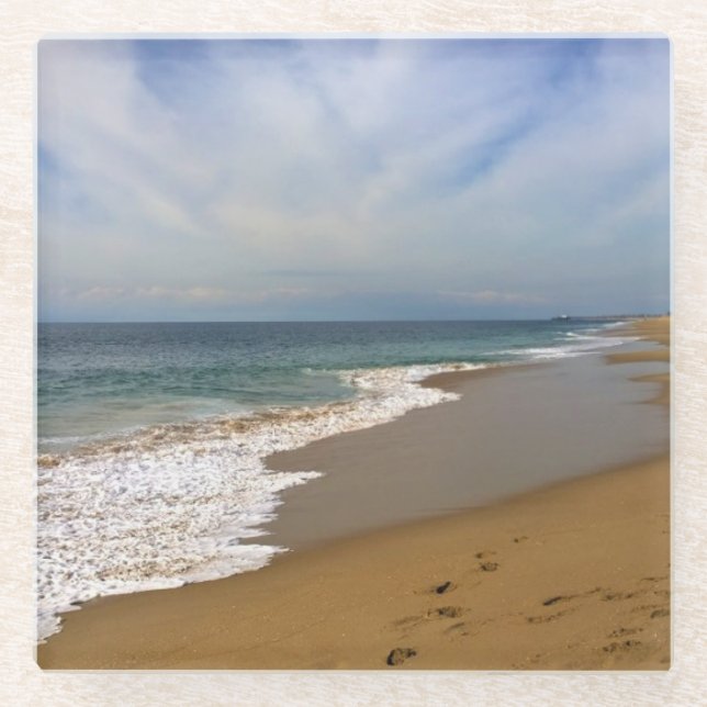 Posavasos De Vidrio Vista desde Wedge, Newport Beach, California (Anverso)
