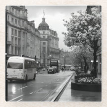 Vista elegante de la calle