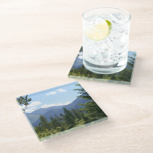 Posavasos De Vidrio Vista escénica del paisaje de Montana