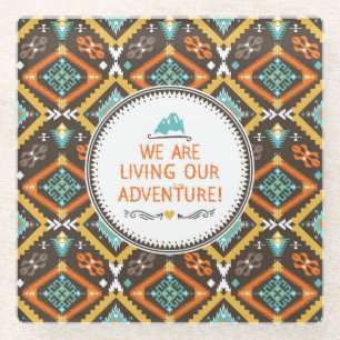 Posavasos De Vidrio Vivir nuestra aventura