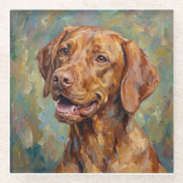 Posavasos De Vidrio Vizsla Glass Coasters for Dog Lovers
