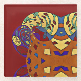 Posavasos De Vidrio Volar hacia arriba