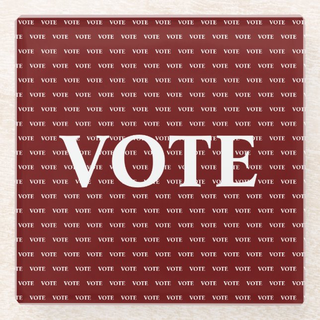 Posavasos De Vidrio Votación (Anverso)