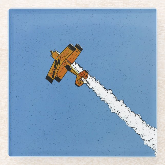 Posavasos De Vidrio Vuelo 1 coastercán (Anverso)