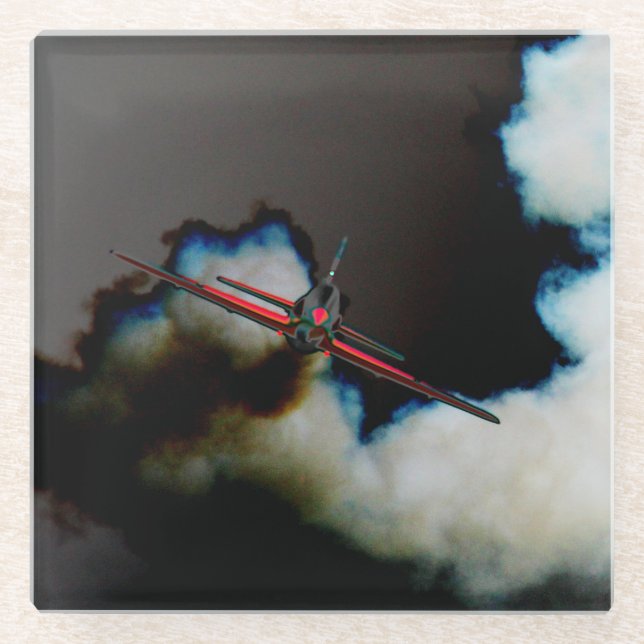 Posavasos De Vidrio Vuelo 3 coastercán (Anverso)