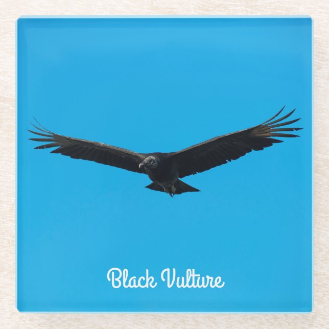 Posavasos De Vidrio Vulnerabilidad negra (Anverso)