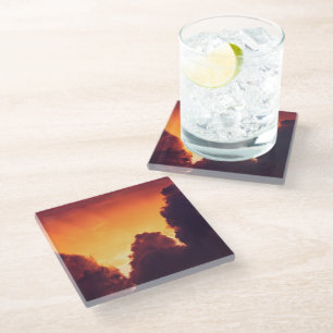 Posavasos De Vidrio w en el tiempo