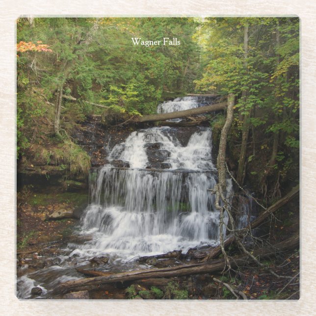 Posavasos De Vidrio Wagner Falls (Anverso)