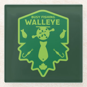 Posavasos De Vidrio Walleye Fishing Canada