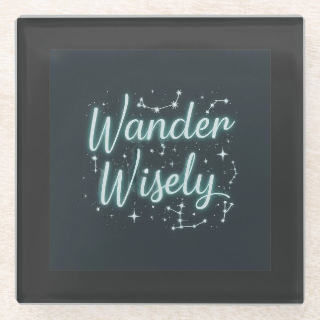 Posavasos De Vidrio Wander Wisely (Anverso)