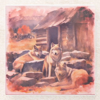 Posavasos De Vidrio Watching time move on