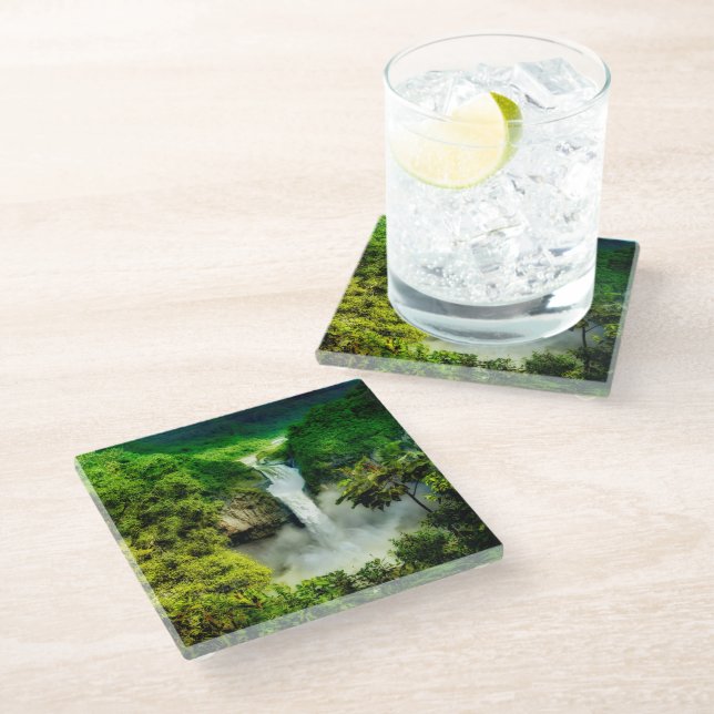 Posavasos De Vidrio Waterfalls | San Rafael Falls, Ecuador (Angular)