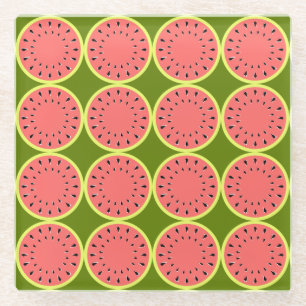 Posavasos De Vidrio Watermelon Pink Multi