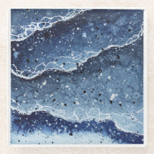 Posavasos De Vidrio Waves de montaña acuáticas