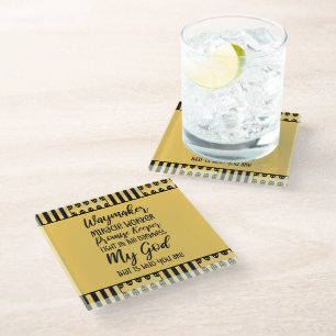 Posavasos De Vidrio Waymaker Christian Glass Coaster