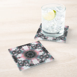 Posavasos De Vidrio Web Gótica Frozen Winter Spider