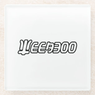 POSAVASOS DE VIDRIO WEEABOO