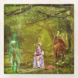 Posavasos De Vidrio Welcome to Planet Earth