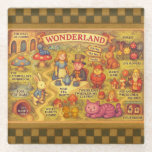 Posavasos De Vidrio Whimsical Alice in Wonderland Map<br><div class="desc">Explore the fantastical world of Lewis Carroll’s Wonderland with this enchanting illustrated map, perfect for fans of Alice in Wonderland. Featuring beloved characters like Alice, the White Rabbit, the Cheshire Cat, the Mad Hatter, and Tweedledee, the March Hare, Caterpillar, and more, this storybook-style artwork is filled with iconic locations including...</div>