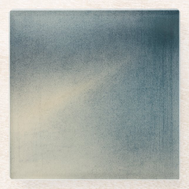 Posavasos De Vidrio Whisper of the Rainlight Pt2 Japandi Blue (Anverso)