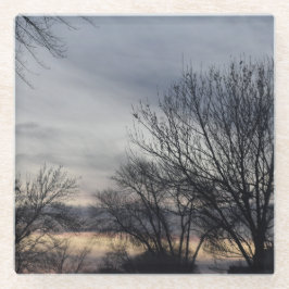 Posavasos De Vidrio Whispers of Winter