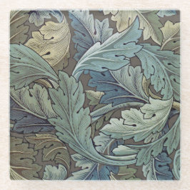 Posavasos De Vidrio William Morris Acanthus Sage Flor Floral Botánica