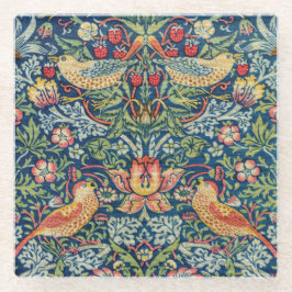 Posavasos De Vidrio William Morris - Ladrón de fresas