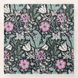 Posavasos De Vidrio William Morris Poppy Botanical Victorian Wallpaper