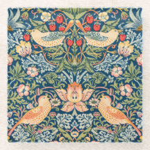 Posavasos de vidrio: WILLIAM MORRIS STRAWBERRY THI