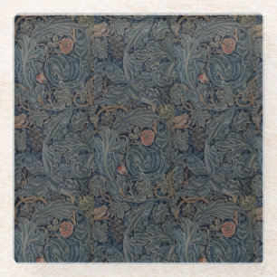 Posavasos De Vidrio William Morris Vintage Acanto y Vid