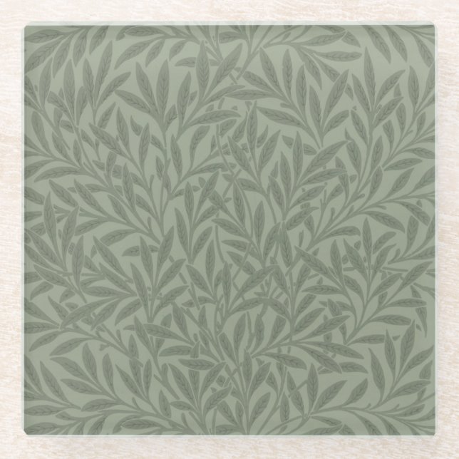 Posavasos De Vidrio William Morris Willow Flower Classic (Anverso)