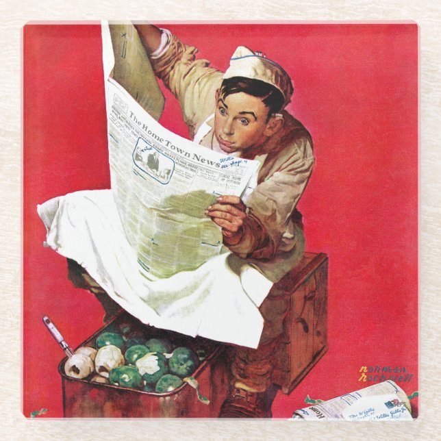 Posavasos De Vidrio Willie Gillis en K.P (Anverso)