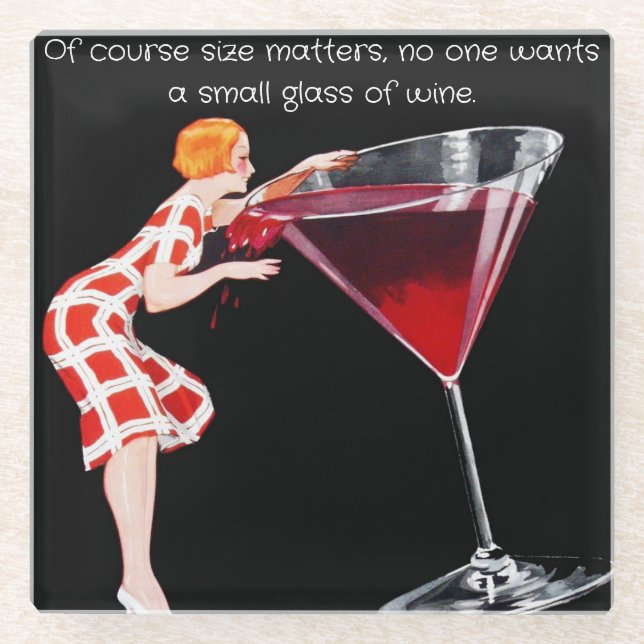 Posavasos De Vidrio Wine Glass Coaster (Anverso)