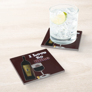 Posavasos De Vidrio Wine Humor Vidrio Botella Barware
