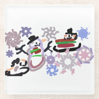 Posavasos De Vidrio Winter play