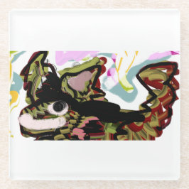 Posavasos De Vidrio Wolf love