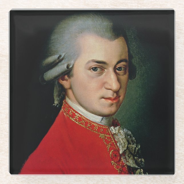 Posavasos De Vidrio Wolfgang Amadeus Mozart, 1818 (Anverso)