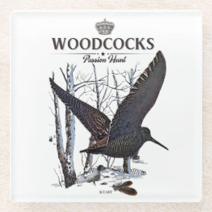 Posavasos De Vidrio Woodcocks - Caza de la Pasión