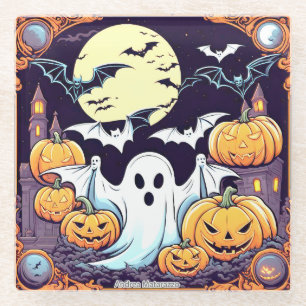 Posavasos De Vidrio Wow Halloween Thrill