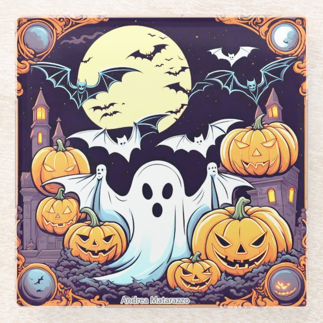 Posavasos De Vidrio Wow Halloween Thrill (Anverso)