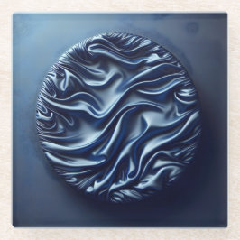 Posavasos De Vidrio wrinkled satin 