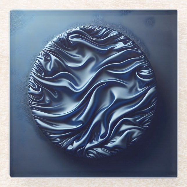 Posavasos De Vidrio wrinkled satin  (Anverso)