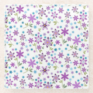 Posavasos De Vidrio Xmas Gift Cute Floral Ditsy