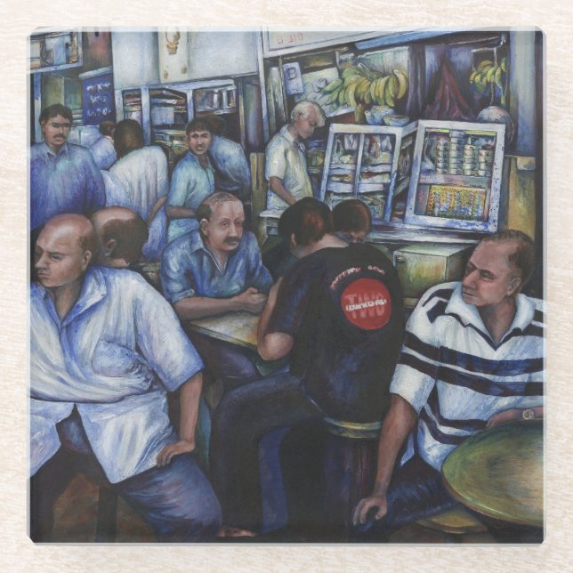 Posavasos De Vidrio Y... se casó con el Mailman (Anverso)