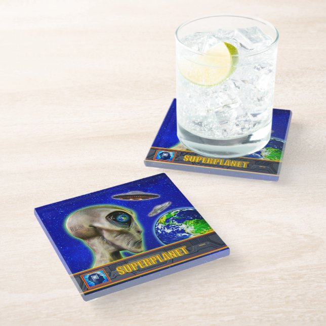Posavasos De Vidrio YA ESTÁN AQUÍ - colección de diseño de SUPERPLANET (Angular)