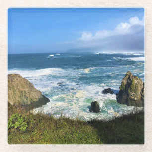 Posavasos De Vidrio Yaquina Cabeza Área Natural Excepcional, Oregón