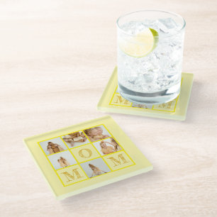 Posavasos De Vidrio Yellow Coaster personalizada - Personalizado Photo