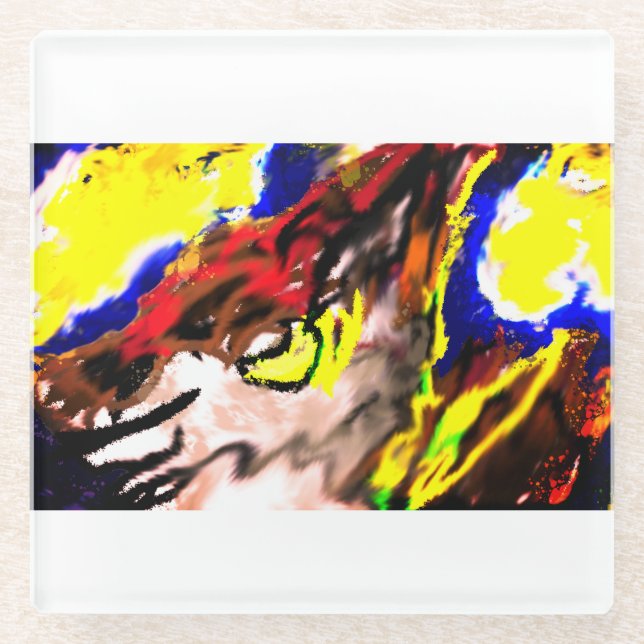 Posavasos De Vidrio Yellows de Wolf (Anverso)